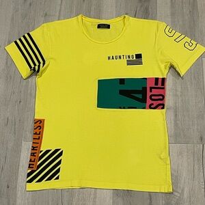 Zara Man Yellow T-Shirt Short Sleeve Size S